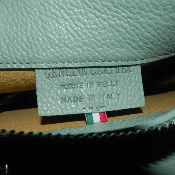 MICHELLE MOON Small Double-Sided Purse,100% Leather, Made in Italy. - Picture 5 of 7